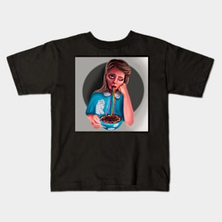 Girl with rainbow Kids T-Shirt